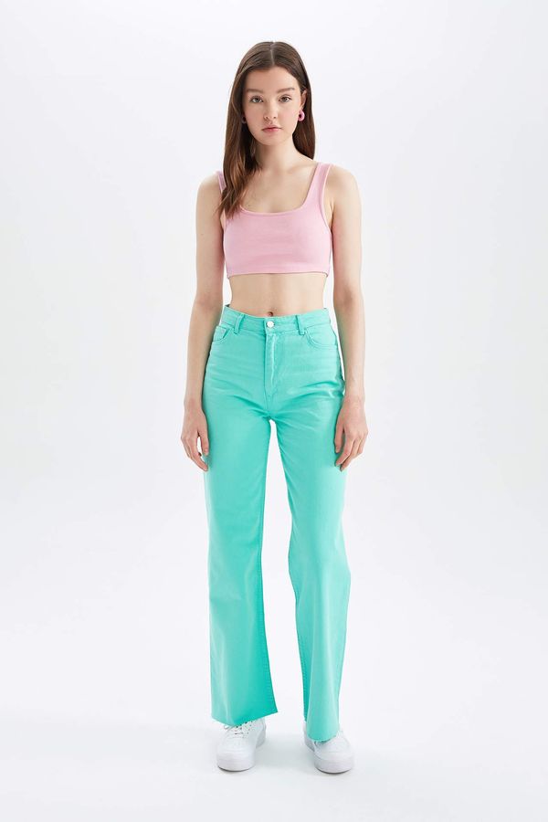 DEFACTO DEFACTO High Waist Gabardine Trousers