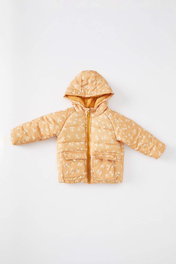 DEFACTO DEFACTO Hooded Plush Coat