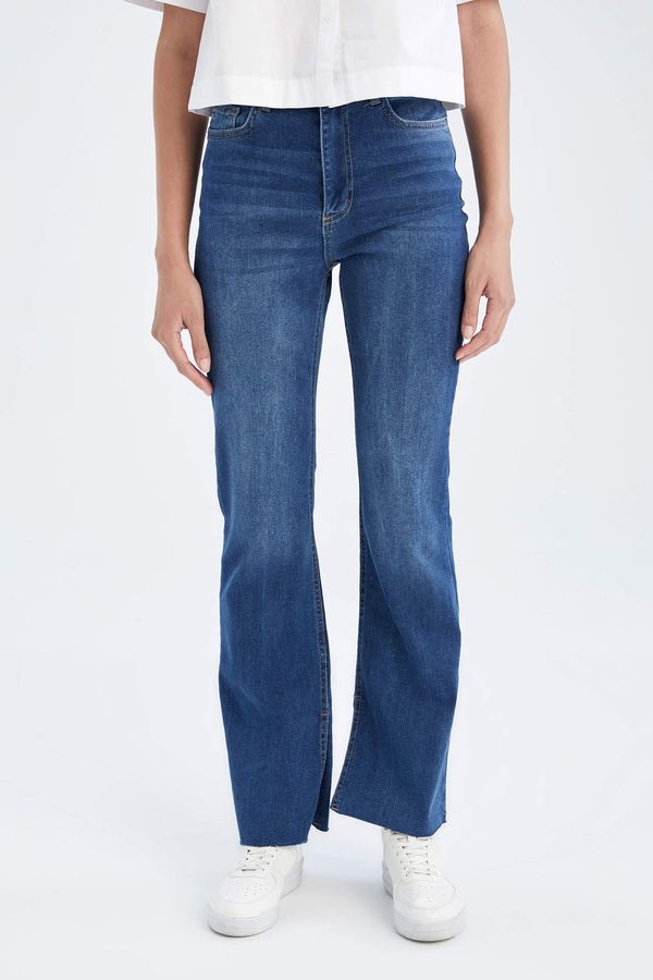 DEFACTO DEFACTO Long Fit High Waisted Culotte Jeans