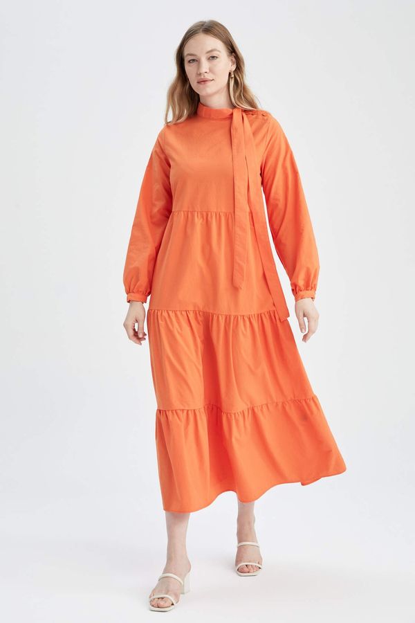 DEFACTO DEFACTO Long Sleeve Maxi Long Sleeve Woven Dress