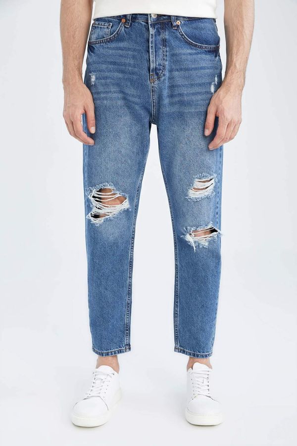 DEFACTO DEFACTO Loose Fit Distressed Ankle Jeans