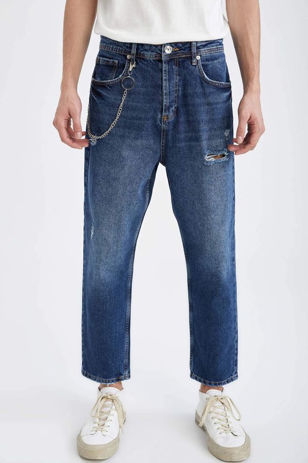 DEFACTO DEFACTO Loose Fit Distressed Jean Trousers