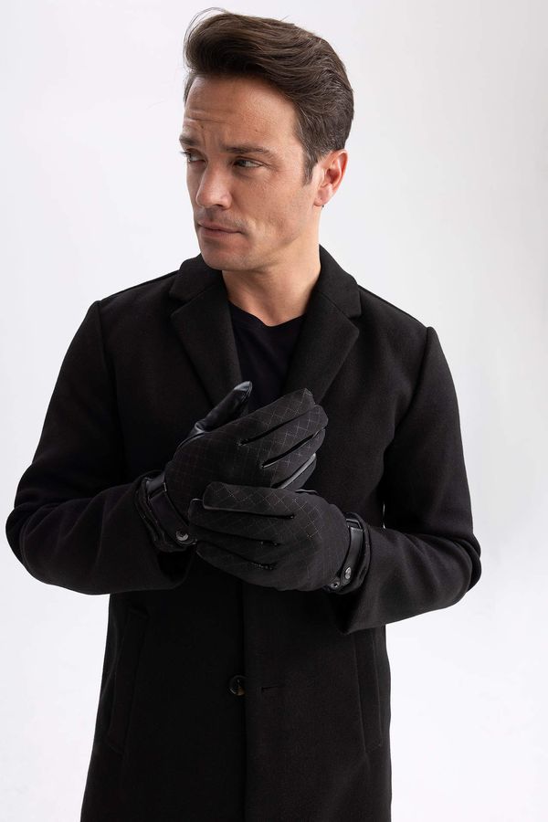 DEFACTO DEFACTO Man Faux Leather Gloves