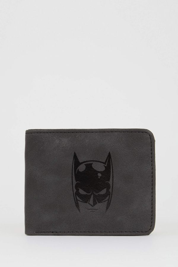 DEFACTO DEFACTO Men's Batman Licensed Faux Leather Wallet