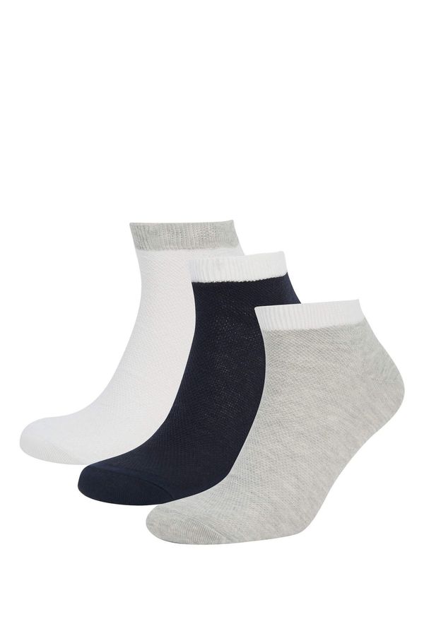 DEFACTO DEFACTO Men's Cotton 3 Pack Short Socks