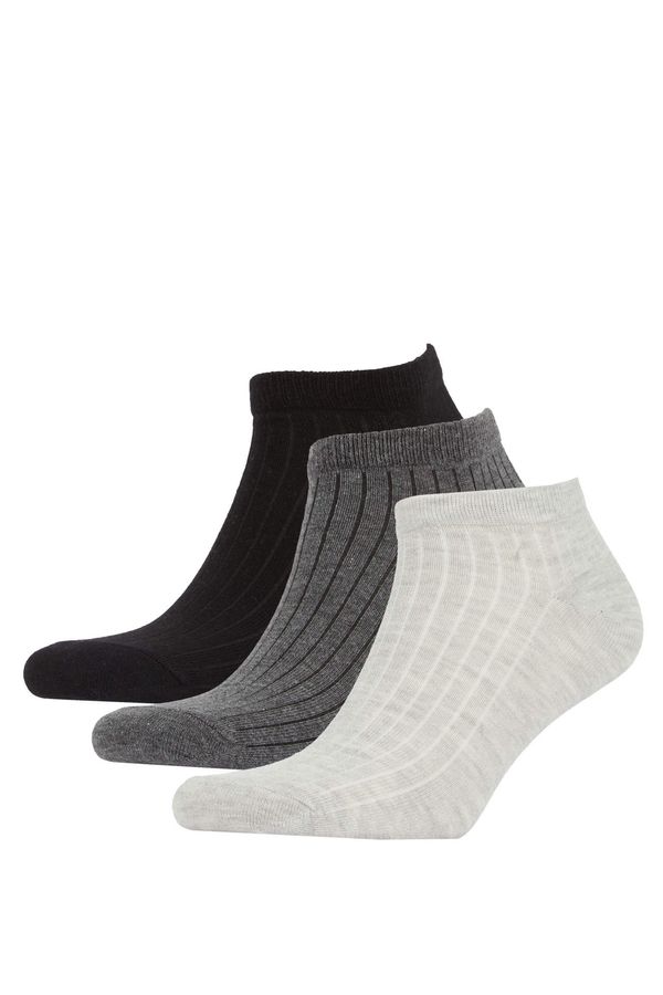 DEFACTO DEFACTO Men's Cotton 3 Pack Short Socks