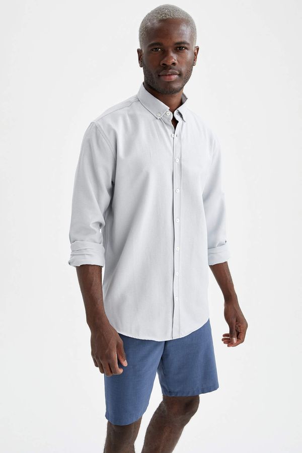 DEFACTO DEFACTO Modern Fit Basic Long Sleeve Shirt