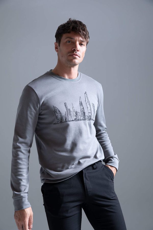 DEFACTO DEFACTO Modern Fit Long Sleeve Sweatshirt
