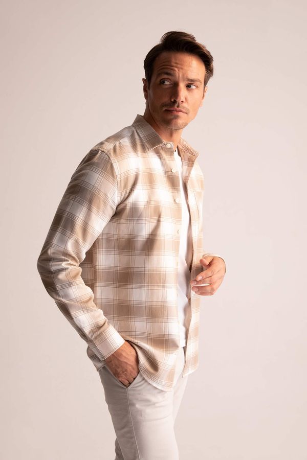 DEFACTO DEFACTO Modern Fit Plaid Long Sleeve Shirt