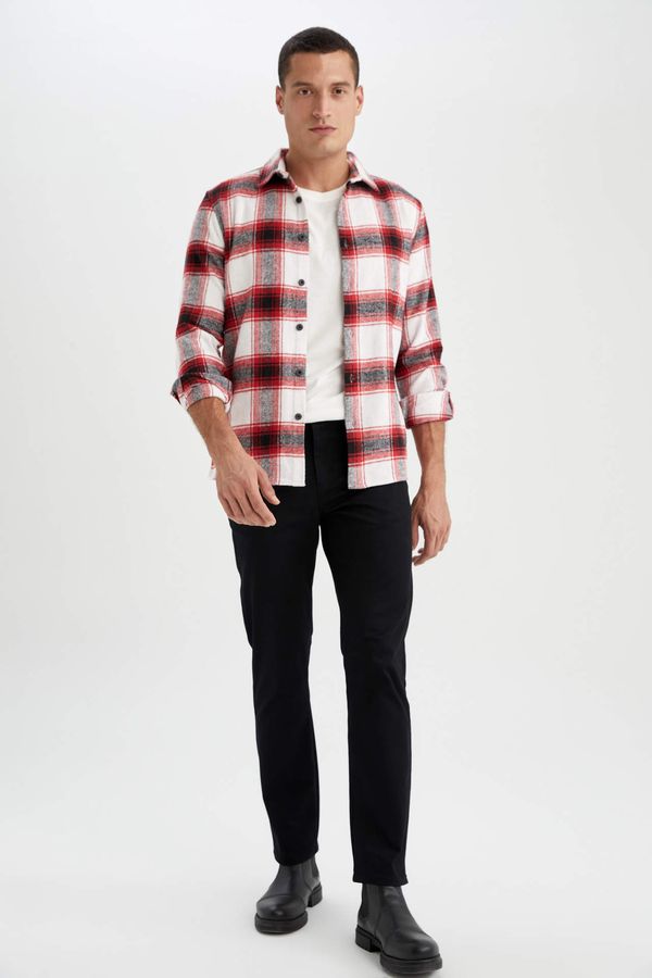 DEFACTO DEFACTO Modern Fit Woodcutter Long Sleeve Shirt