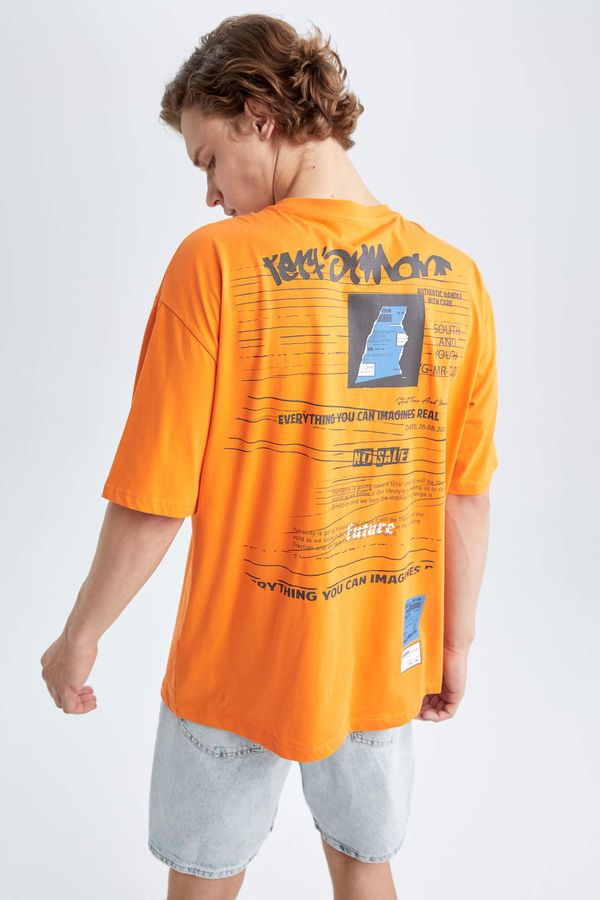 DEFACTO DEFACTO Oversize Fit Crew Neck Printed T-Shirt
