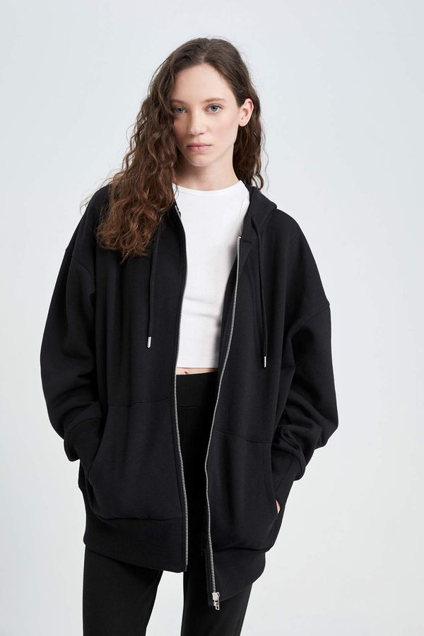 DEFACTO DEFACTO Oversize Fit Hooded Cardigan