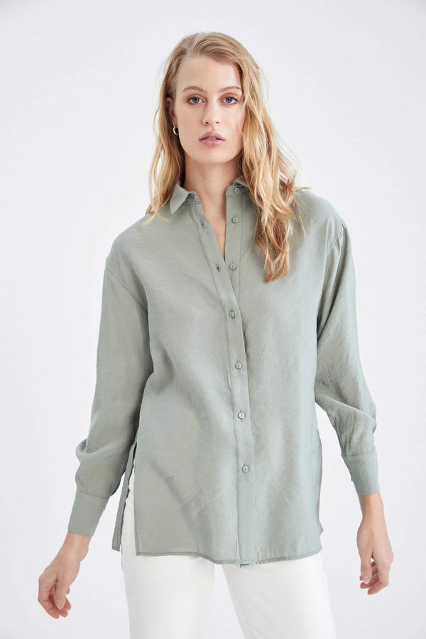 DEFACTO DEFACTO Oversize Fit Long Sleeve Shirt Tunic