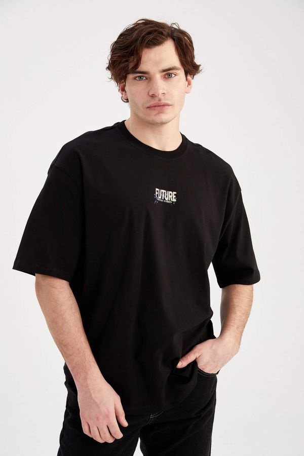 DEFACTO DEFACTO Oversize Fit Short Sleeve Printed T-Shirt