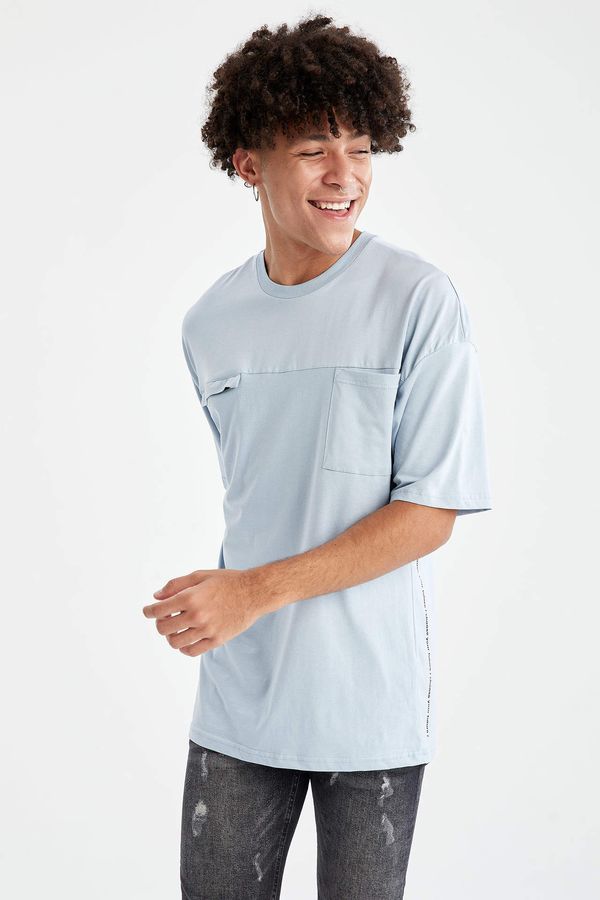 DEFACTO DEFACTO Oversized Fit Basic Short Sleeve Crew Neck T-Shirt With Pocket
