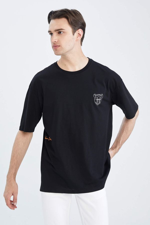 DEFACTO DEFACTO Oversized Short Sleeve Printed T-Shirt