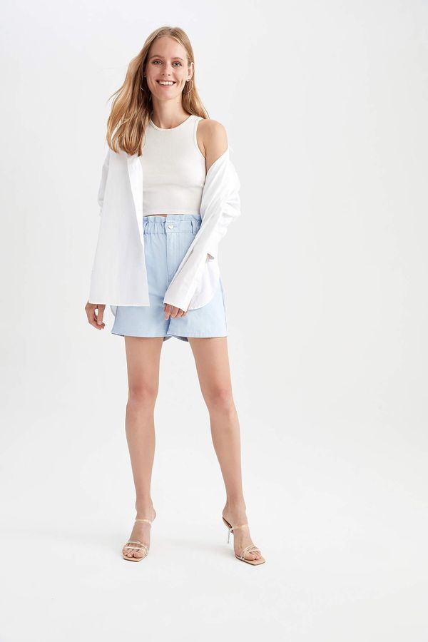 DEFACTO DEFACTO Paperbag Fit High Waisted Mini Short