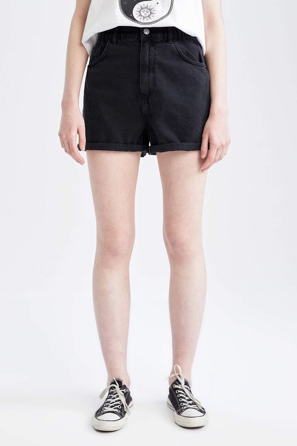 DEFACTO DEFACTO Paperbag Fit Mini Jean Short