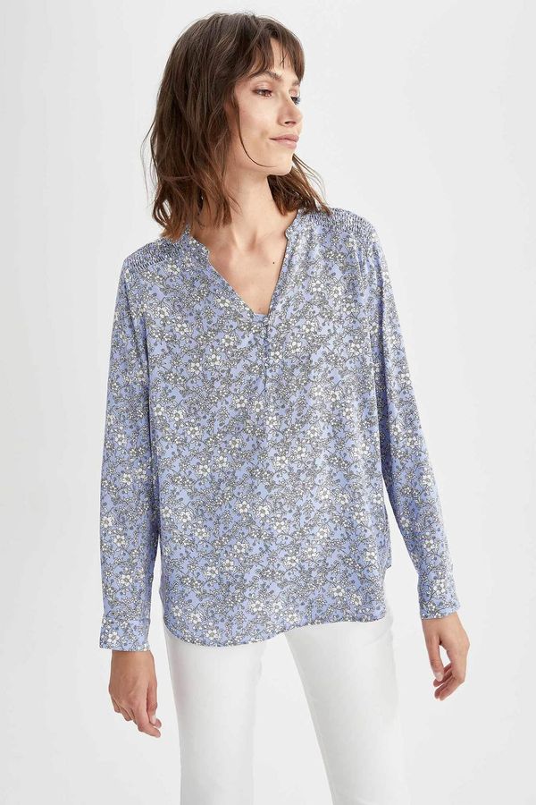 DEFACTO DEFACTO Patterned Long Sleeve Blouse