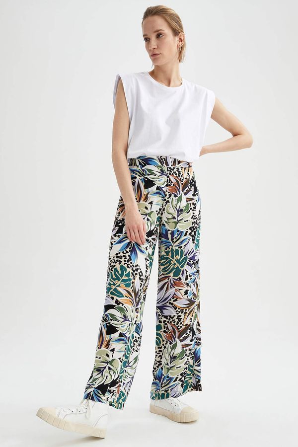 DEFACTO DEFACTO Patterned Palazzo Trousers