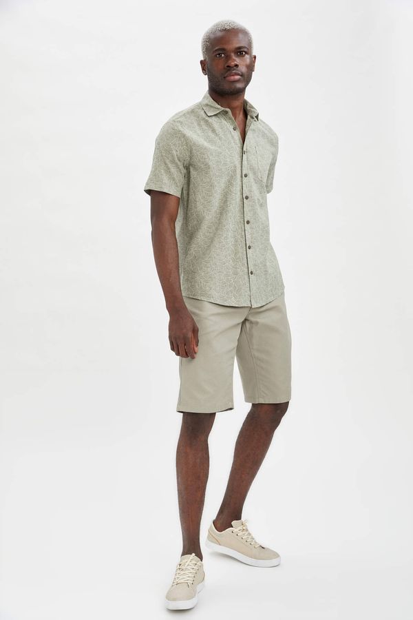 DEFACTO DEFACTO Patterned Short Sleeve Polo Shirt