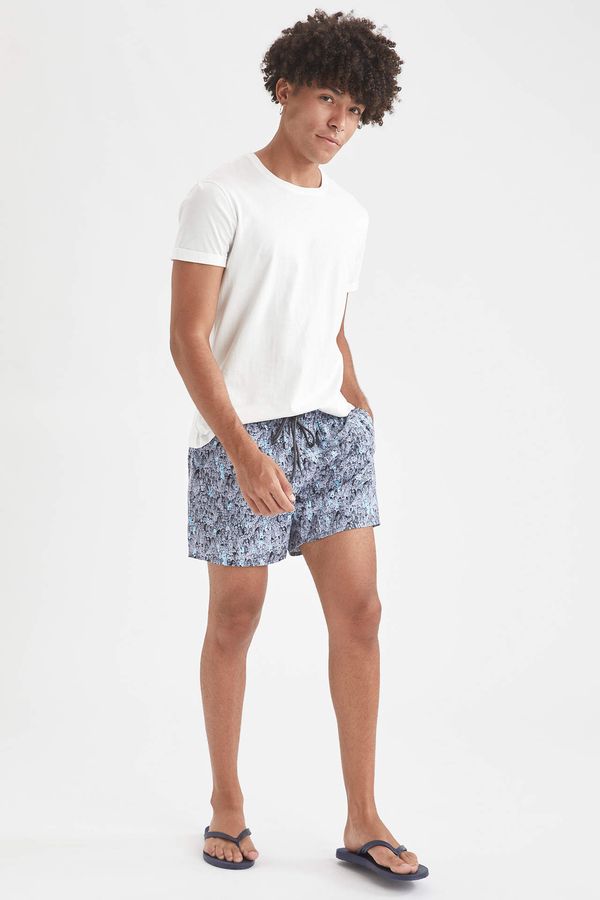 DEFACTO DEFACTO Patterned Tie Waist Swimming Shorts