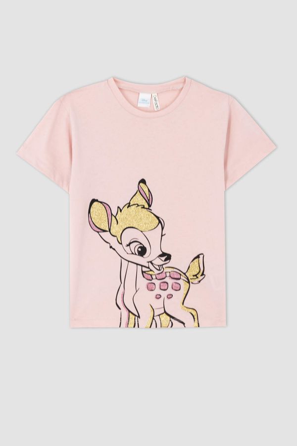 DEFACTO DEFACTO Regular Fit Bambi Licensed Short Sleeve T-shirt