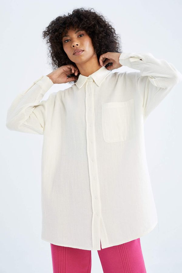 DEFACTO DEFACTO Regular Fit Basic Long Sleeve Shirt Tunic