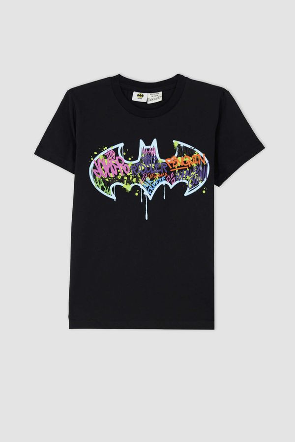 DEFACTO DEFACTO Regular Fit Batman Licence Short Sleeve T-Shirt