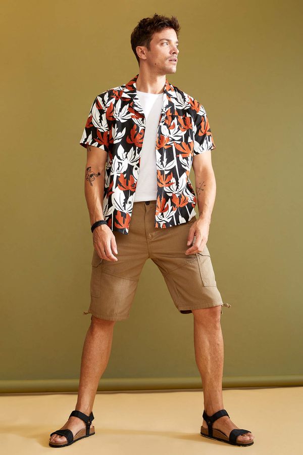 DEFACTO DEFACTO Regular Fit Cargo Style Bermuda Shorts