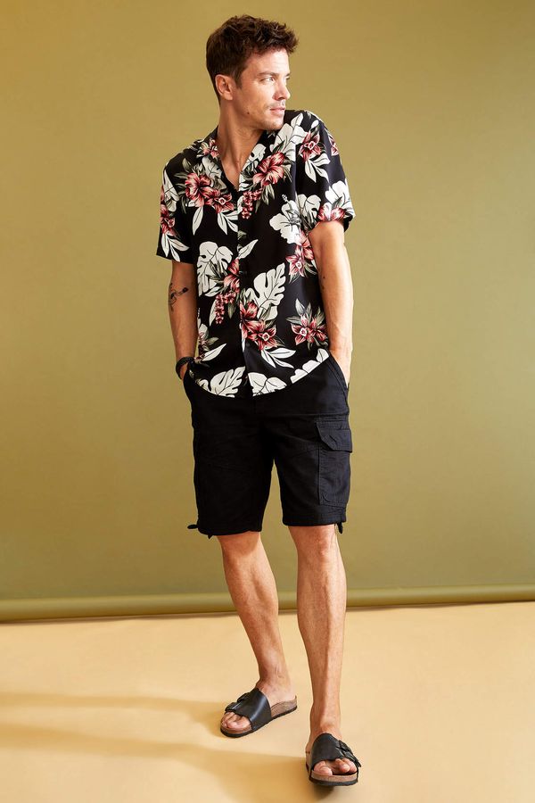 DEFACTO DEFACTO Regular Fit Cargo Style Bermuda Shorts