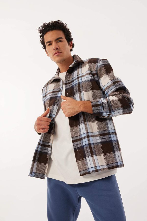 DEFACTO DEFACTO Regular Fit Checked Lumberjack Long Sleeve Shirt