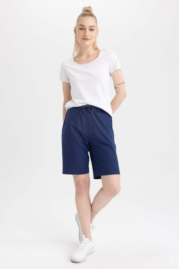 DEFACTO DEFACTO Regular Fit Cotton Bermuda