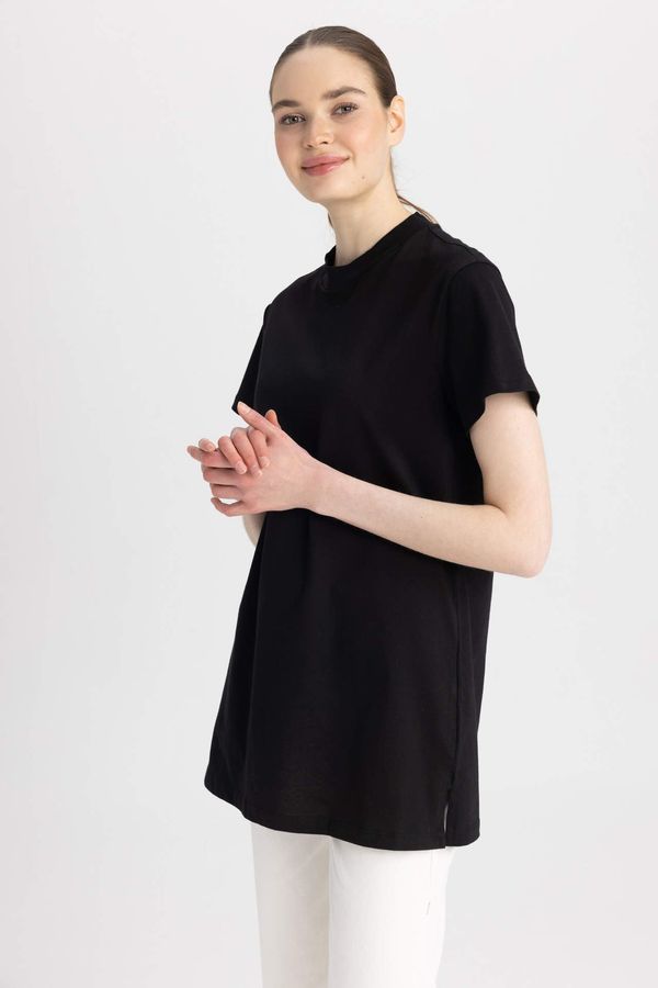 DEFACTO DEFACTO Regular Fit Crew Neck Short Sleeve Tunic