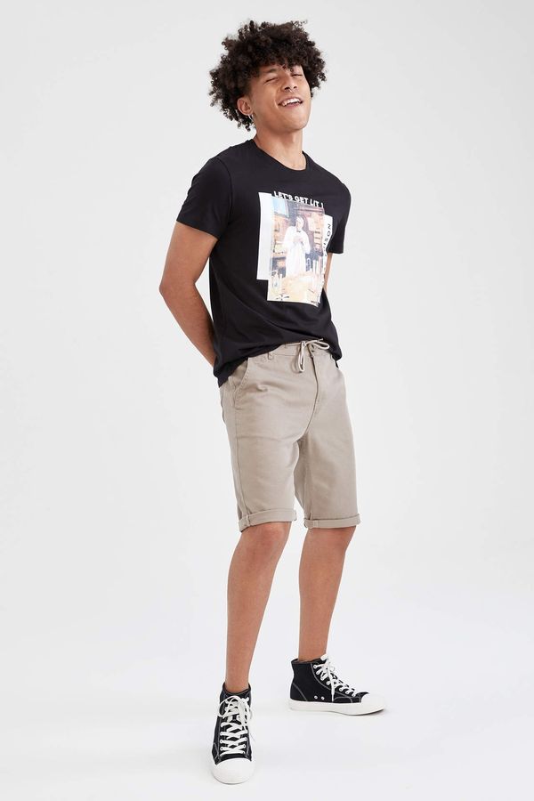 DEFACTO DEFACTO Regular Fit Drawstring Bermuda Shorts