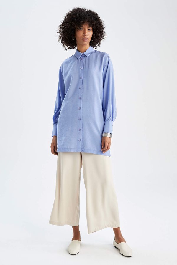 DEFACTO DEFACTO Regular Fit High Waisted Culotte Trousers
