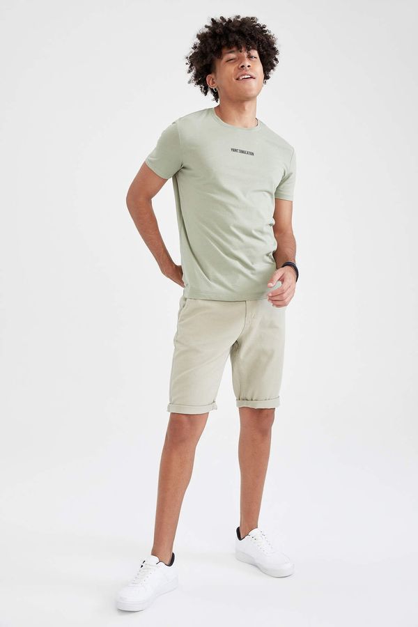 DEFACTO DEFACTO Regular Fit Lace-Up Bermuda Shorts