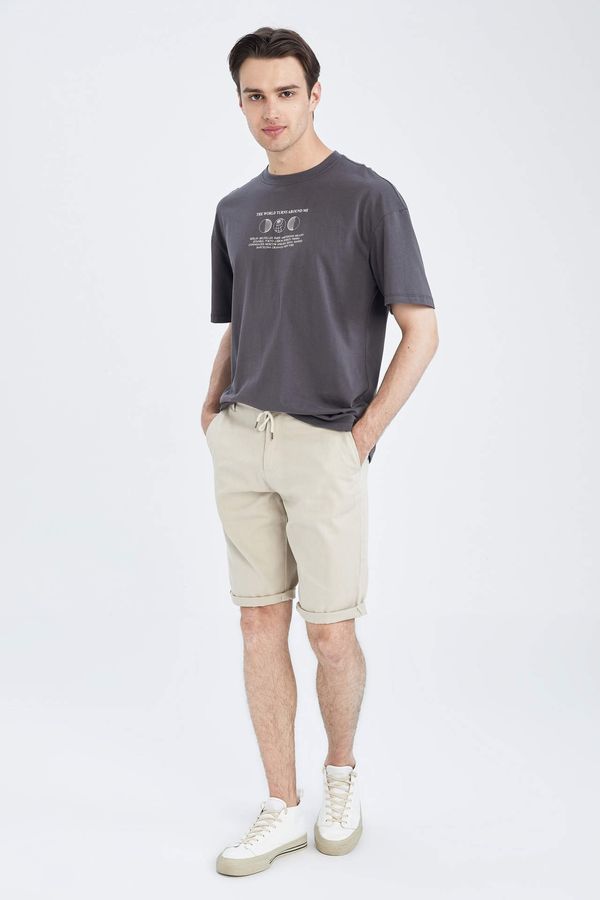 DEFACTO DEFACTO Regular Fit Lace-Up Bermuda Shorts