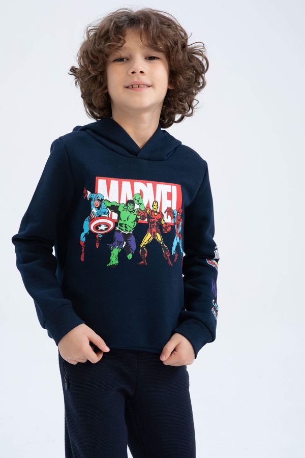 DEFACTO DEFACTO Regular Fit Licensed by Marvel Hooded Sweatshirt