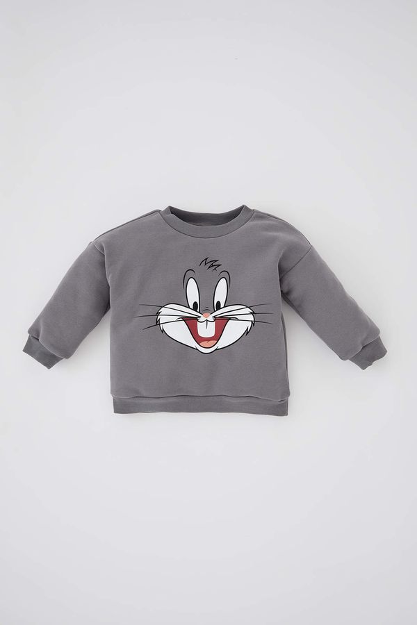 DEFACTO DEFACTO Regular Fit Looney Tunes Licensed Crew Neck Sweat Shirt