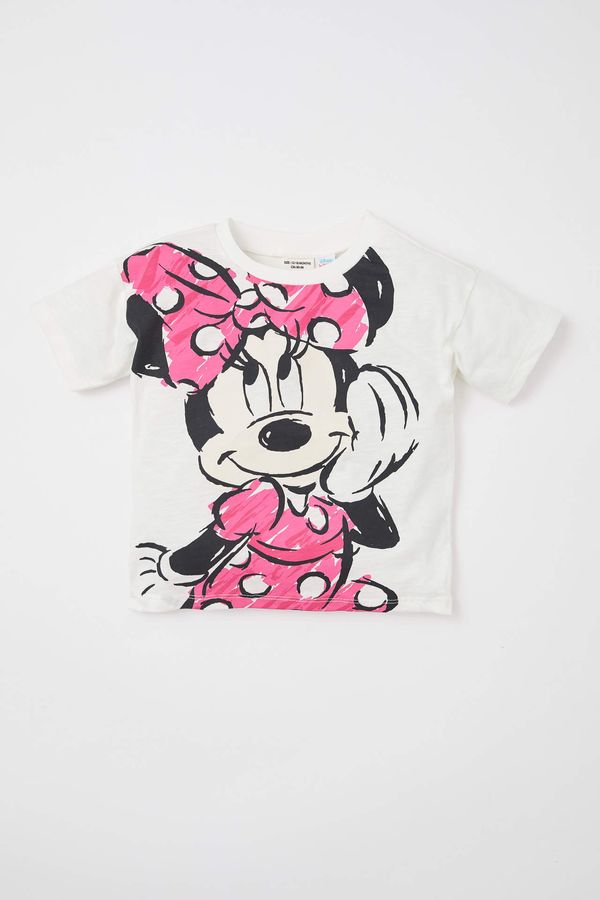 DEFACTO DEFACTO Regular Fit Mickey & Minnie Licensed Short Sleeve T-shirt