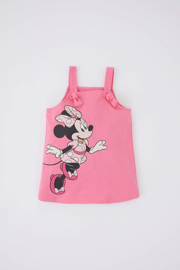 DEFACTO DEFACTO Regular Fit Mickey & Minnie Licensed Strappy Knitted Dress
