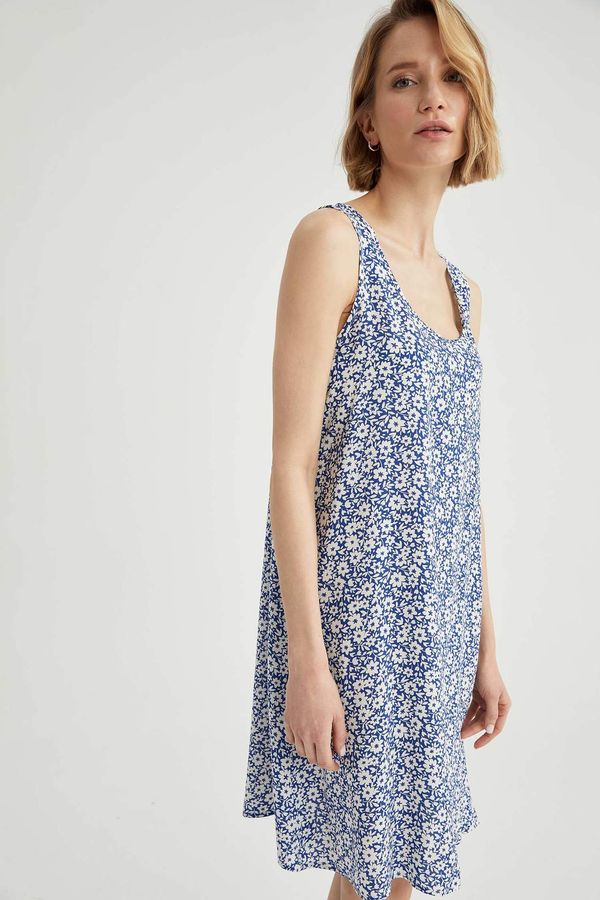 DEFACTO DEFACTO Regular Fit Patterned Sleeveless Dress