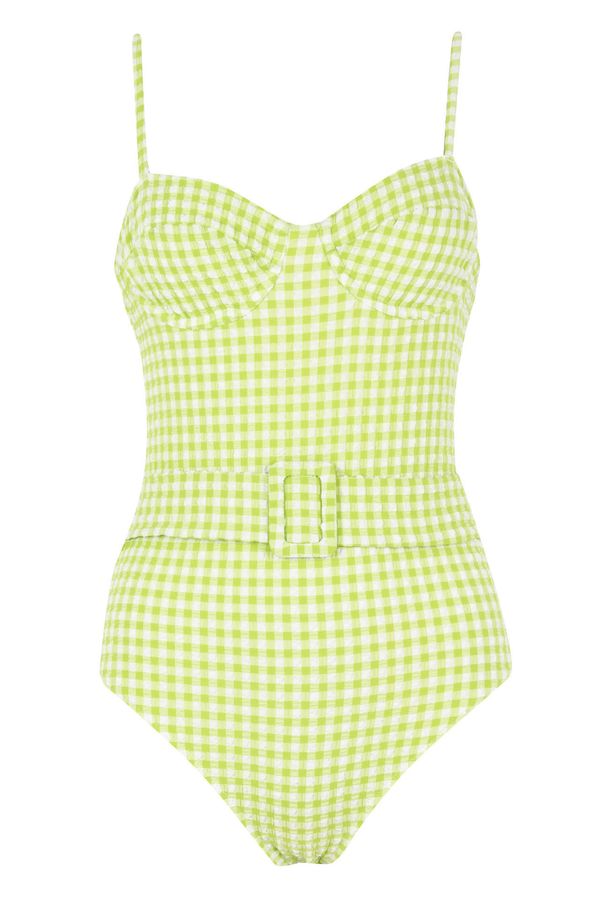 DEFACTO DEFACTO Regular Fit Plaid Swimsuit