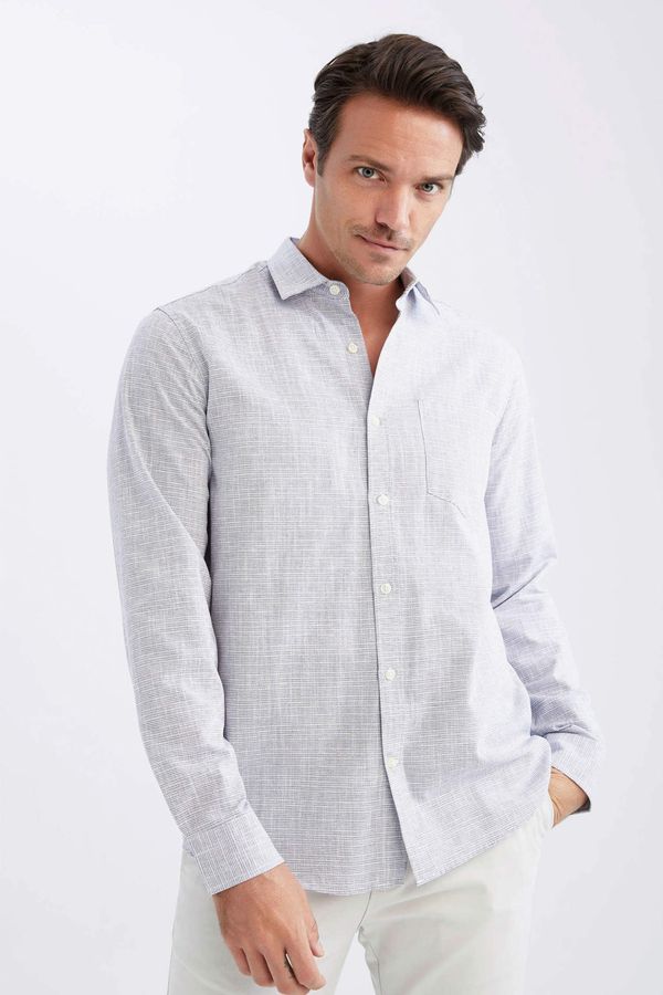 DEFACTO DEFACTO Regular Fit Polo Neck Long Sleeve Shirt