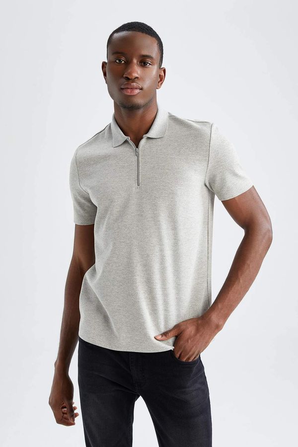 DEFACTO DEFACTO Regular Fit Polo Neck Reversible Short Sleeve T-Shirt