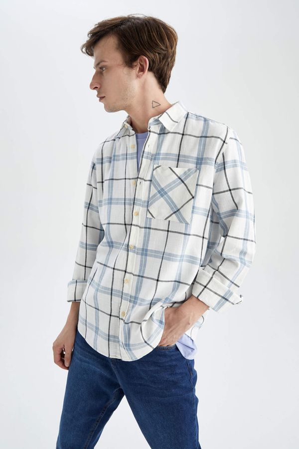 DEFACTO DEFACTO Regular Fit Printed Long Sleeve Shirt