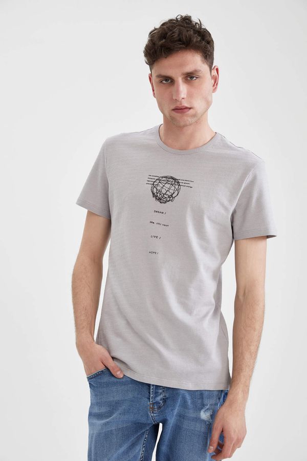 DEFACTO DEFACTO Regular Fit Printed Short Sleeve T-Shirt