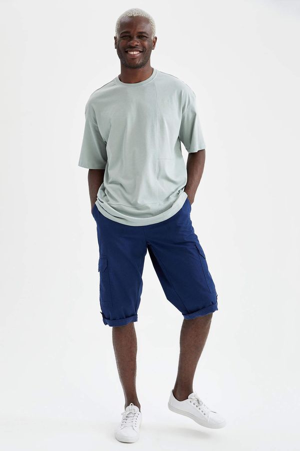 DEFACTO DEFACTO Regular Fit Rolled Cuff Cargo Shorts