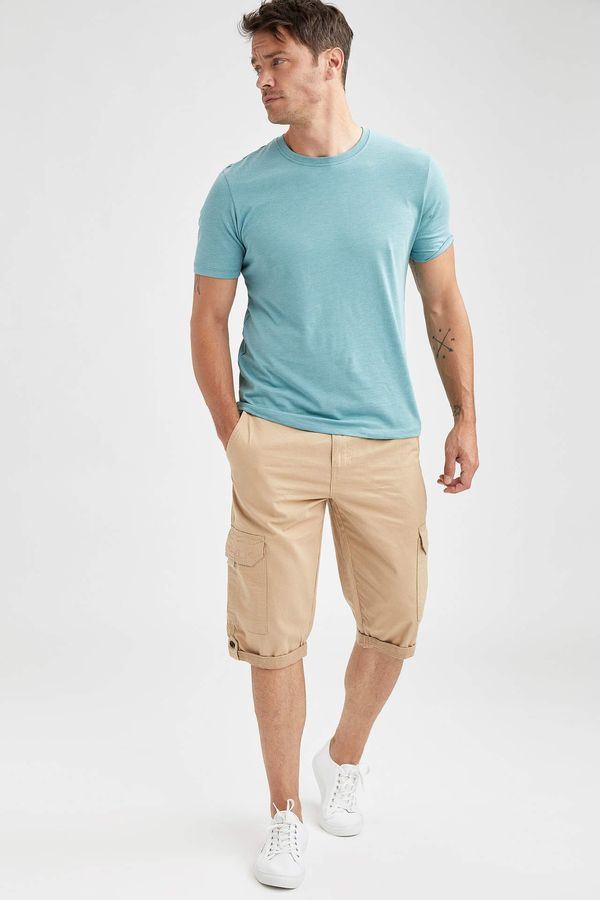 DEFACTO DEFACTO Regular Fit Rolled Cuff Cargo Shorts